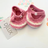 Dlux Pink Crochet Booties