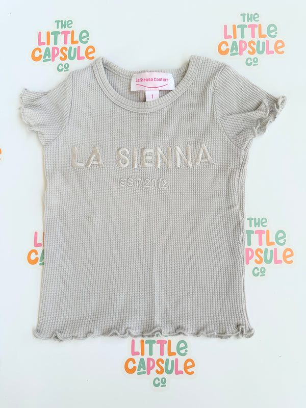 La Sienna Logo Waffle Tee