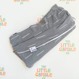 Copper Pearl Grey & White Stripe Cotton Wrap