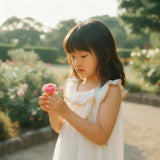 Chloé Cream Cotton Sleeveless Top with Stitched Neckline Detail