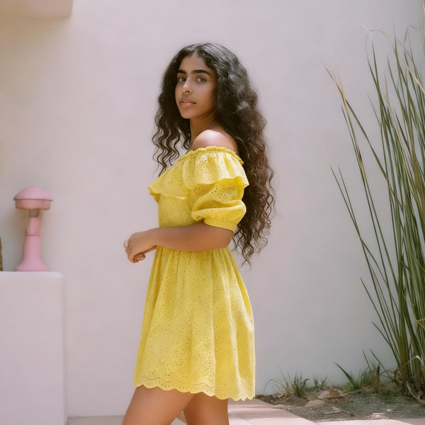 MSGM Girls Lace Dress