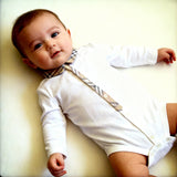 Burberry Children White Shirt w Check Collar