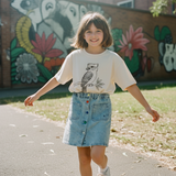 Bobo Choses Denim Skirt with Coloured Buttons
